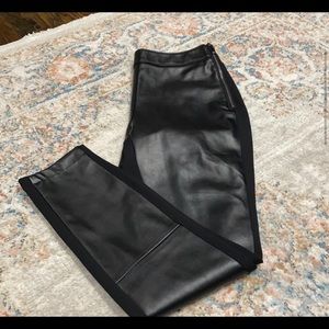 WHBM FAUX LEATHER PANTS